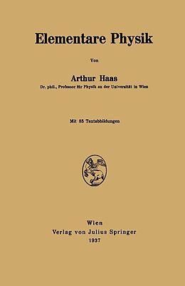 E-Book (pdf) Elementare Physik von Arthur Haas
