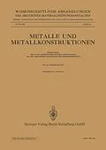 E-Book (pdf) Metalle und Metallkonstruktionen von O. Werner, Walter Böhm, Gerhard Schikorr