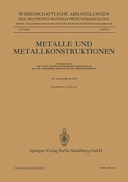 E-Book (pdf) Metalle und Metallkonstruktionen von O. Werner, Walter Böhm, Gerhard Schikorr