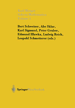 eBook (pdf) Selecta Mathematica I de Karl Menger