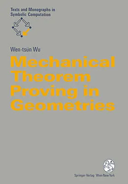 E-Book (pdf) Mechanical Theorem Proving in Geometries von Wen-Tsün Wu