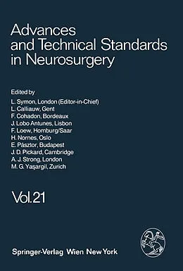 E-Book (pdf) Advances and Technical Standards in Neurosurgery von L. Symon, M. G. Ya?argil, L. Calliauw