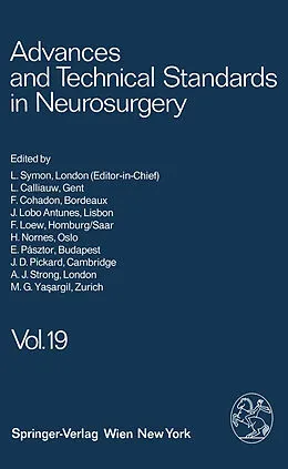 E-Book (pdf) Advances and Technical Standards in Neurosurgery von L. Symon, M. G. Ya?argil, L. Calliauw