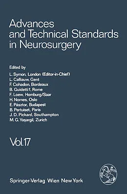 E-Book (pdf) Advances and Technical Standards in Neurosurgery von L. Symon, M. G. Ya?argil, L. Calliauw
