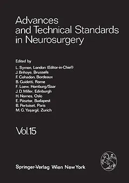 E-Book (pdf) Advances and Technical Standards in Neurosurgery von L. Symon, M. G. Ya?argil, J. Brihaye