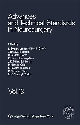 E-Book (pdf) Advances and Technical Standards in Neurosurgery von L. Symon, J. Brihaye, B. Guidetti
