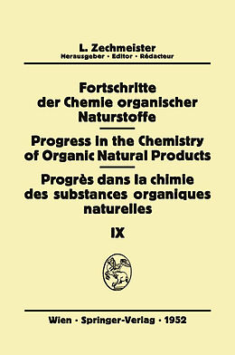 E-Book (pdf) Fortschritte der Chemie Organischer Naturstoffe/Progress in the Chemistry of Organic Natural Products/Progrès Dans La Chimie Des Substances Organiques Naturelles von 