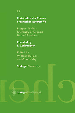 Couverture cartonnée Progress in the Chemistry of Organic Natural Products de H. Budzikiewicz, T. Flessner, E. Winterfeldt