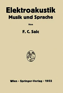 E-Book (pdf) Elektroakustik von Friedrich C. Saic