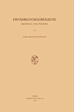 E-Book (pdf) Ernährungsgebräuche von Hans Deutsch-Renner