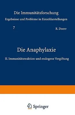 E-Book (pdf) Die Anaphylaxie von Robert Doerr