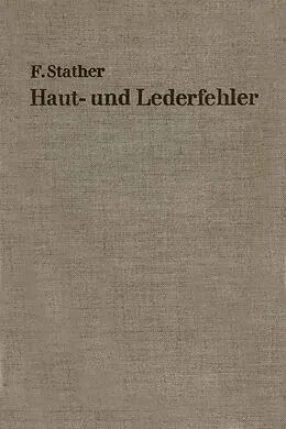 E-Book (pdf) Haut- und Lederfehler von Fritz Stather