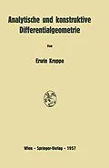 E-Book (pdf) Analytische und konstruktive Differentialgeometrie von Erwin Kruppa