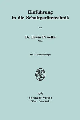 E-Book (pdf) Einführung in die Schaltgerätetechnik von Erwin Pawelka