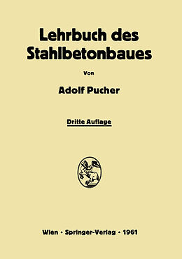 Kartonierter Einband Lehrbuch des Stahlbetonbaues von Adolf Pucher