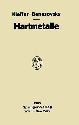 E-Book (pdf) Hartmetalle von Richard Kieffer, Fritz Benesovsky