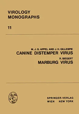 E-Book (pdf) Canine Distemper Virus von M. J. G. Appel, J. H. Gillespie, R. Siegert