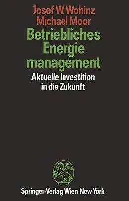 E-Book (pdf) Betriebliches Energiemanagement von Josef W. Wohinz, Michael Moor