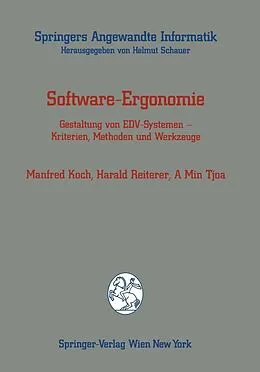 E-Book (pdf) Software-Ergonomie von Manfred Koch, Harald Reiterer, A Min Tjoa