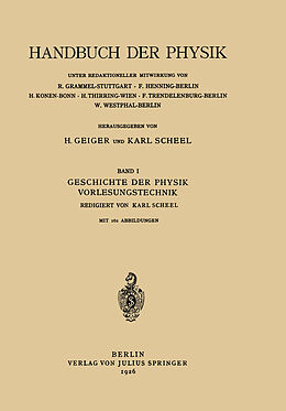 Kartonierter Einband Geschichte der Physik Vorlesungstechnik von E. Hoppe, A. Lambertz, R. Mecke