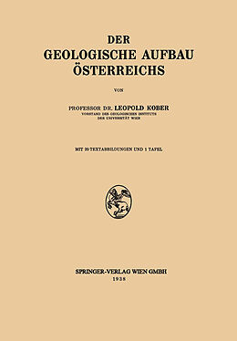 Kartonierter Einband Der Geologische Aufbau Österreichs von NA Kober