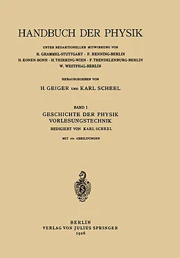 E-Book (pdf) Geschichte der Physik Vorlesungstechnik von E. Hoppe, A. Lambertz, R. Mecke