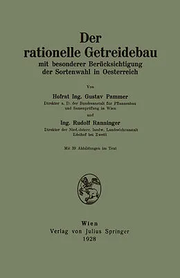 E-Book (pdf) Der rationelle Getreidebau von Gustav Pammer, Rudolf Ranninger
