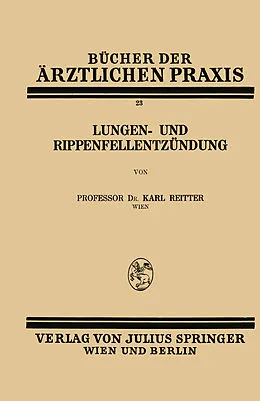 E-Book (pdf) Lungen- und Rippenfellentzündung von Karl Reitter