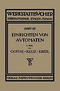 E-Book (pdf) Das Einrichten von Automaten von E. Gothe, Ph. Kelle, A. Kreil