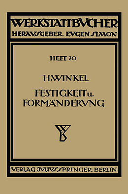 E-Book (pdf) Festigkeit und Formänderung von H. Winkel, H. Winkel