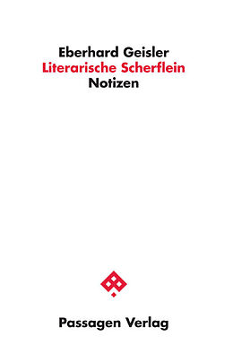 Kartonierter Einband Literarische Scherflein von Eberhard Geisler