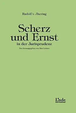 E-Book (pdf) Scherz und Ernst in der Jurisprudenz von Rudolf von Jhering