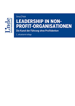 E-Book (pdf) Leadership in Non-Profit-Organisationen von Ruth Simsa, Michael Patak