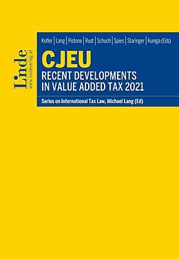 E-Book (pdf) CJEU - Recent Developments in Value Added Tax 2021 von 