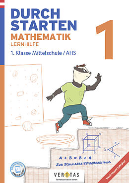 Kartonierter Einband Durchstarten Mathematik 1. Klasse Mittelschule/AHS Lernhilfe von Markus Olf
