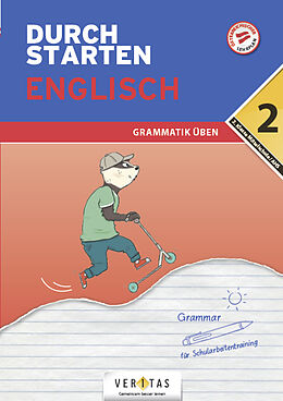 Kartonierter Einband Durchstarten Englisch 2. Klasse Mittelschule/AHS Grammatik üben von Franz Zach