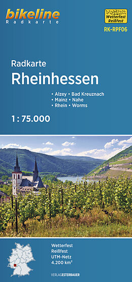 (Land)Karte Radkarte Rheinhessen (RK-RPF06) von 