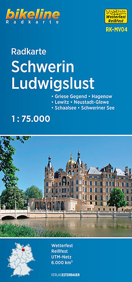 (Land)Karte Radkarte Schwerin Ludwigslust (RK-MV04) von 