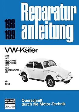 Kartonierter Einband VW Käfer ab 1968 von 