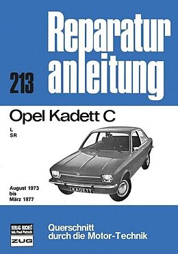 Kartonierter Einband Opel Kadett C 08/73 bis 03/77 von 