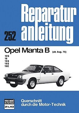 Kartonierter Einband Opel Manta B ab 08/75 von 