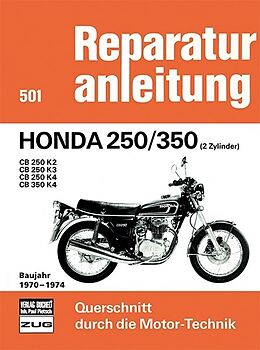 Kartonierter Einband Honda 250/350 (2 Zylinder) Baujahr 1970-1974 von 