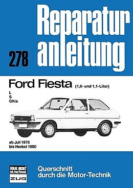 Kartonierter Einband Ford Fiesta L / S / Ghia (1,0- und 1,1-Liter) von 