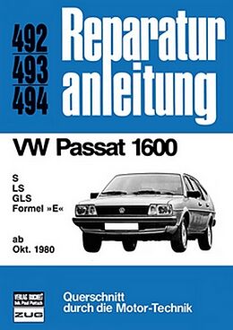 Kartonierter Einband VW Passat 1600 ab Oktober 1980 von 