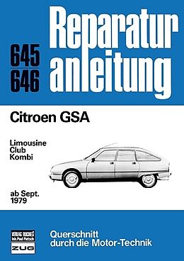 Kartonierter Einband Citroen GSA ab September 1979 von 