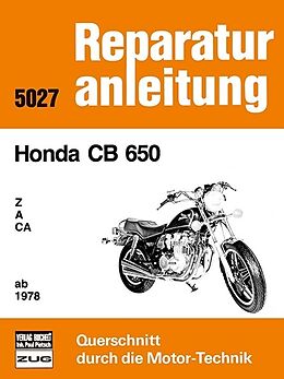 Kartonierter Einband Honda CB 650 Z / A / CA / ab 1978 von 