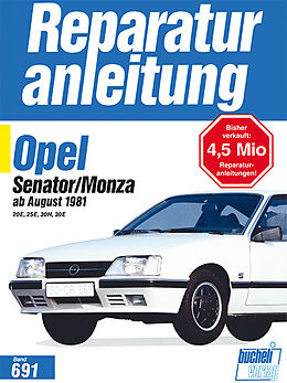 Kartonierter Einband Opel Senator/Monza ab August 1981 von 
