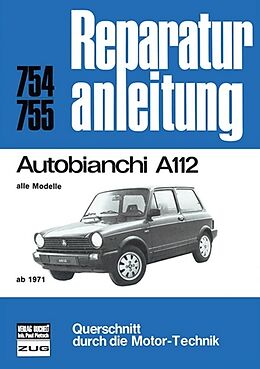 Kartonierter Einband Autobianchi A112 alle Modelle ab 1971 von 