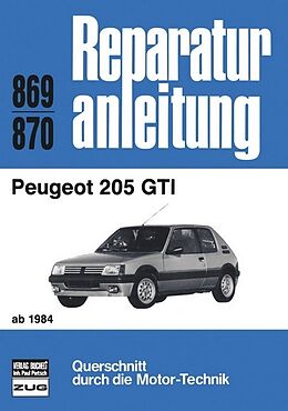 Kartonierter Einband Peugeot 205 GTI ab 1984 von 