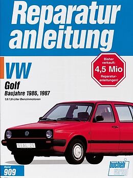 Kartonierter Einband VW Golf C / CL / GL / GTi / GTi 16V 1986-1987 von 